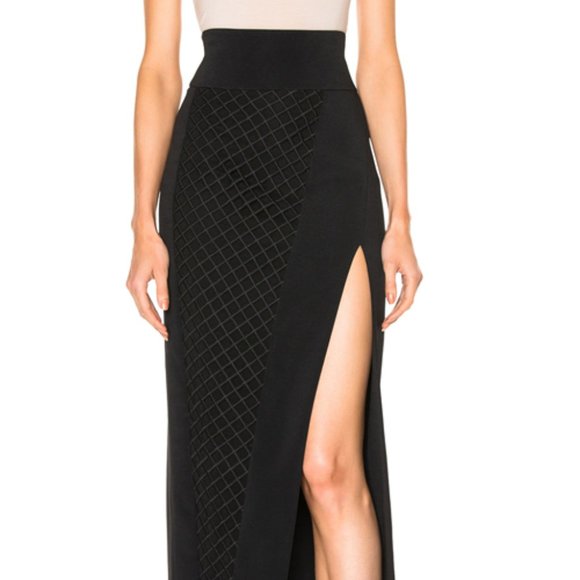 DAVID KOMA Asymmetrical Midi Skirt